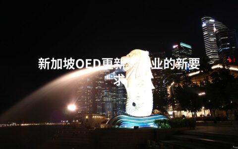 新加坡OED更新对企业的新要求