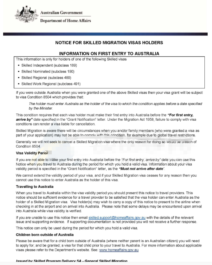 澳洲移民签证获批但现阶段无法入境应该怎么办？