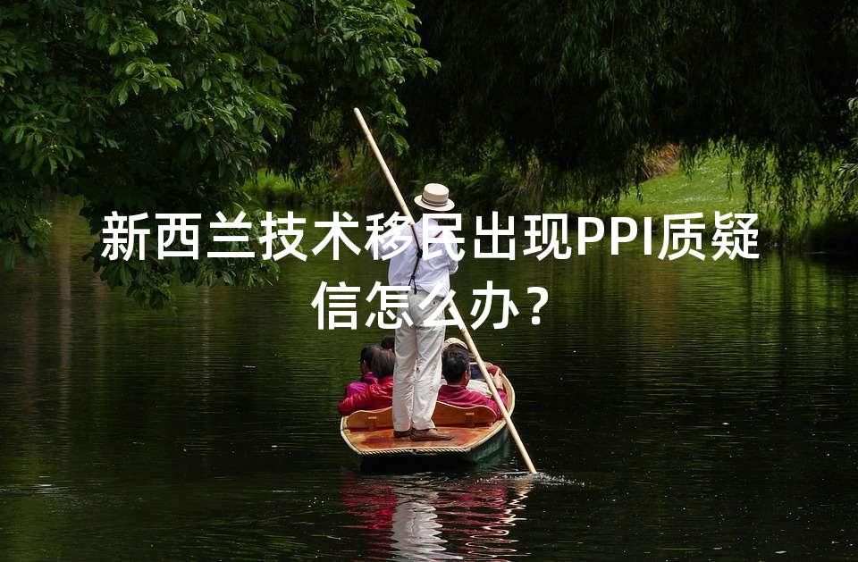 新西兰技术移民出现PPI质疑信怎么办？