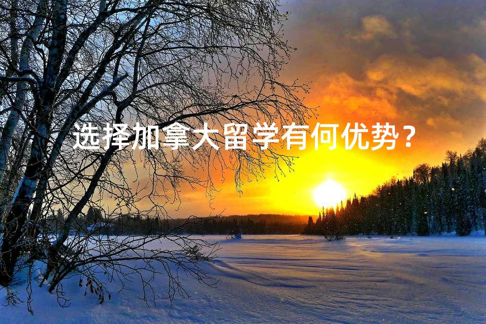 选择加拿大留学有何优势? 选择加拿大留学有何优势?