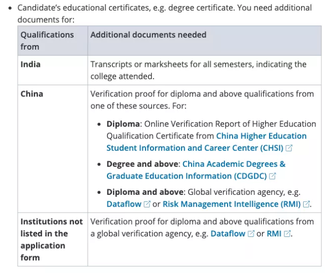 新加坡EP准证，哪些机构可以做学历认证？