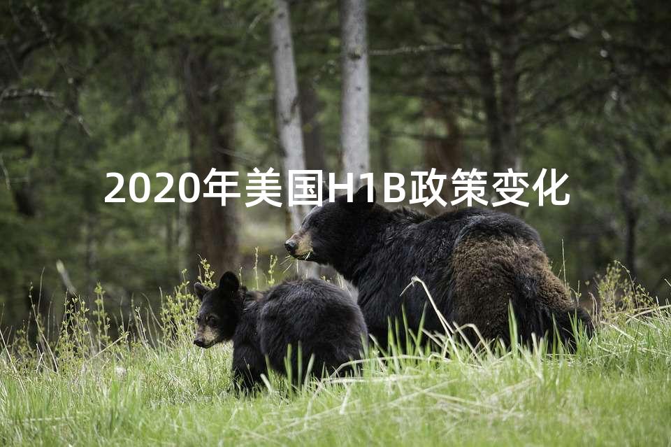 2020年美国H1B政策变化 2020年美国H1B政策变化