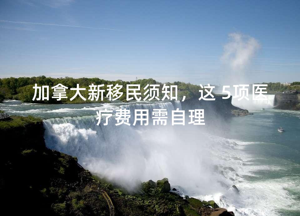 加拿大新移民须知,这 5项医疗费用需自理 加拿大新移民须知,这 5项医疗费用需自理