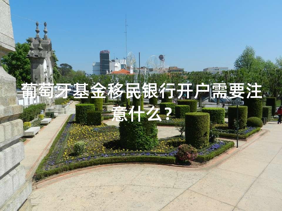 葡萄牙基金移民银行开户需要注意什么? 葡萄牙基金移民银行开户需要注意什么?