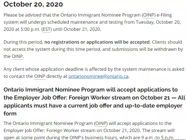 21日加拿大安省开放雇主担保下海外工人类的注册通道