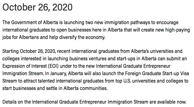 加拿大阿省新出两项新移民政策 加拿大阿省新出两项新移民政策