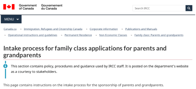 加拿大父母团聚移民内部审理细则