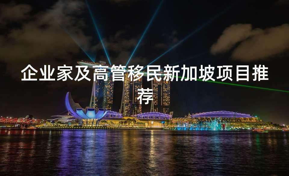 企业家及高管移民新加坡项目推荐