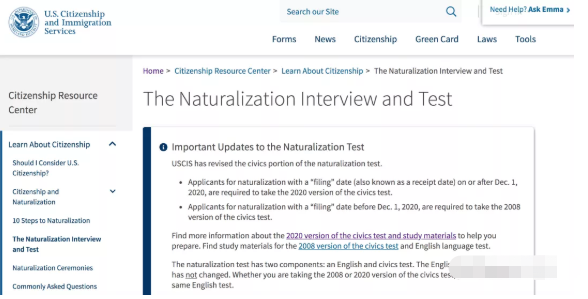 12月起美国入籍考试或面临更长入籍更难
