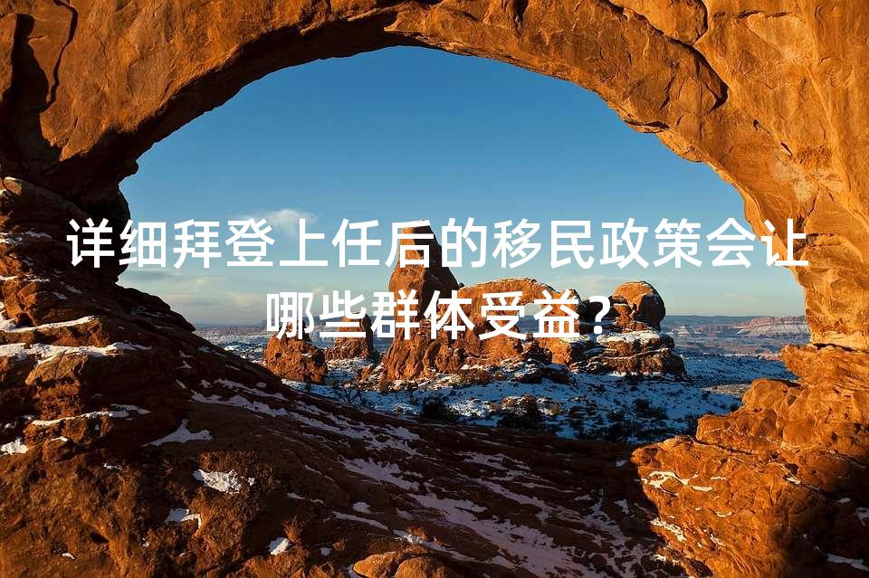 详细拜登上任后的移民政策会让哪些群体受益？