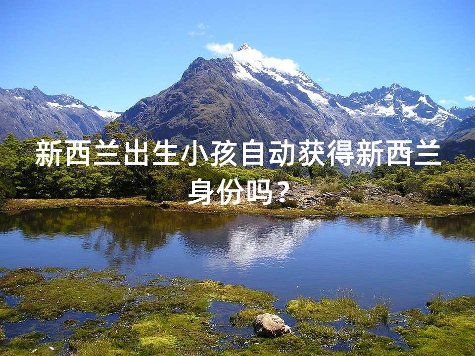 新西兰出生小孩自动获得新西兰身份吗? 新西兰出生小孩自动获得新西兰身份吗?