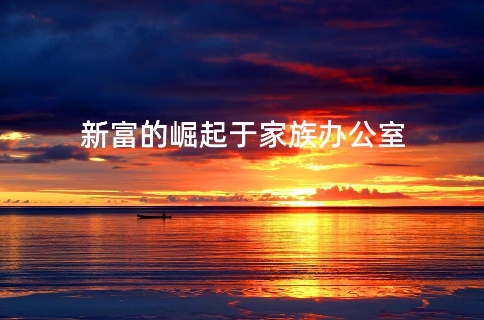 新富的崛起于家族办公室 新富的崛起于家族办公室