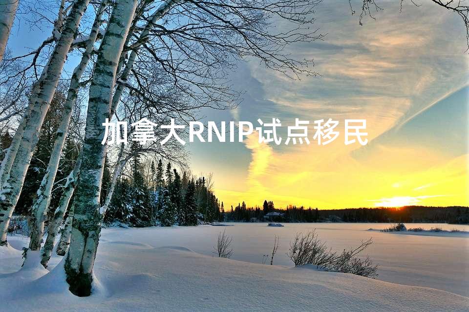 加拿大RNIP试点移民 加拿大RNIP试点移民