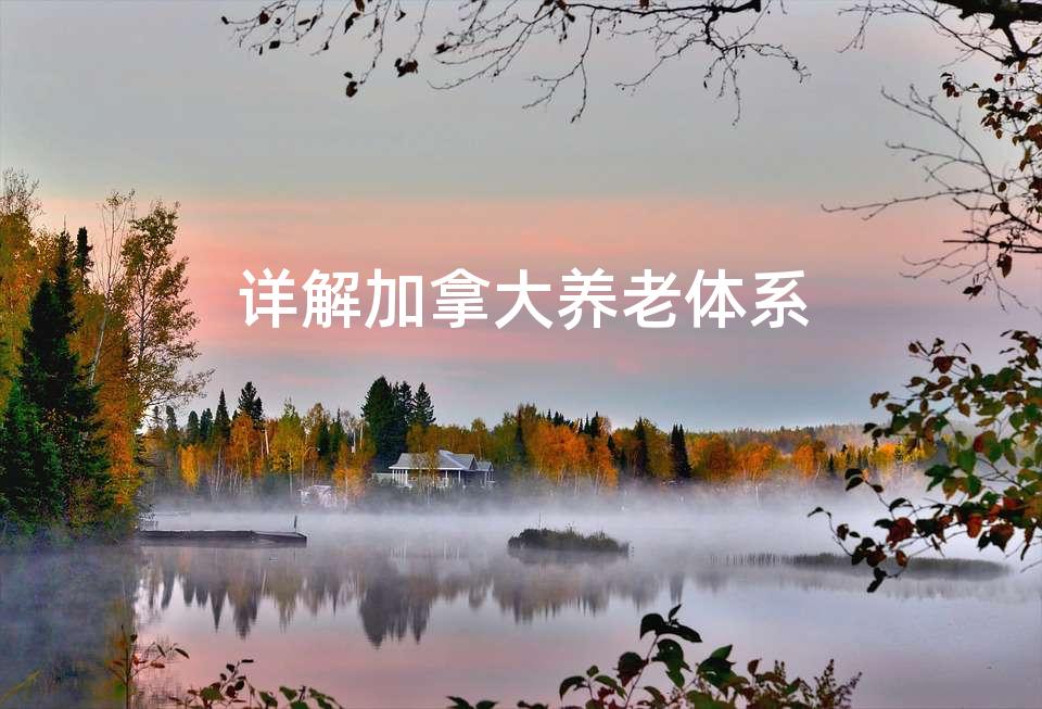 详解加拿大养老体系