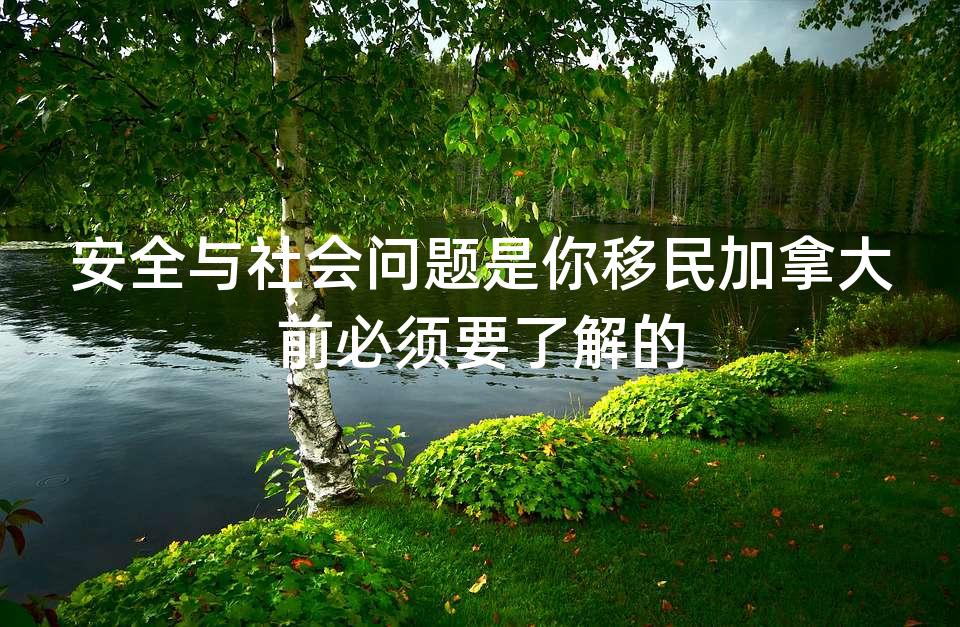 安全与社会问题是你移民加拿大前必须要了解的