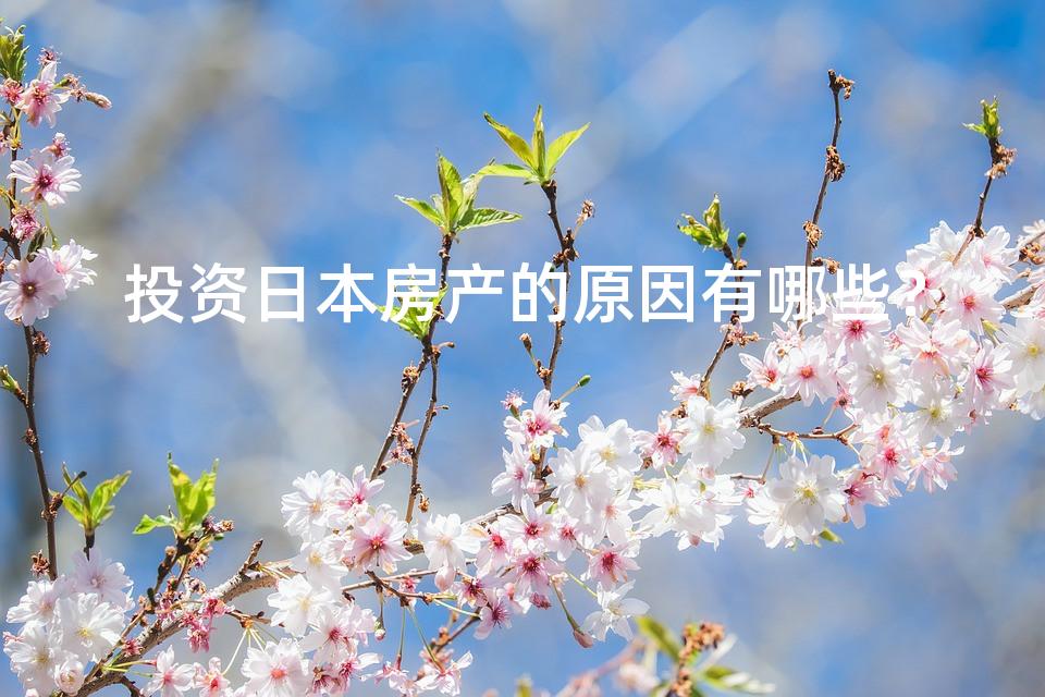 投资日本房产的原因有哪些？