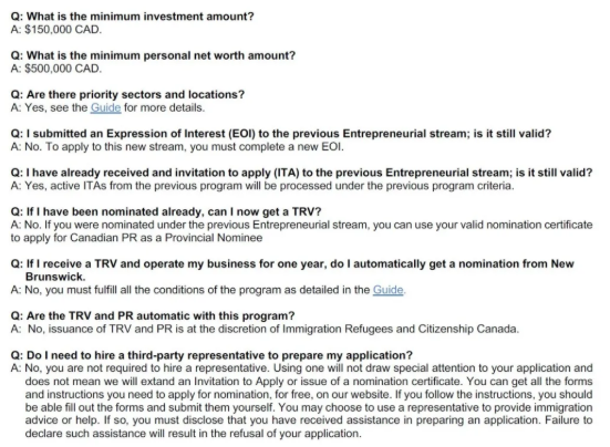 1月13日加拿大NB投资正式变政