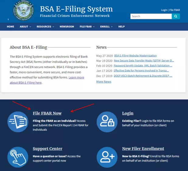 美国海外金融账户申报(FBAR) 美国海外金融账户申报(FBAR)