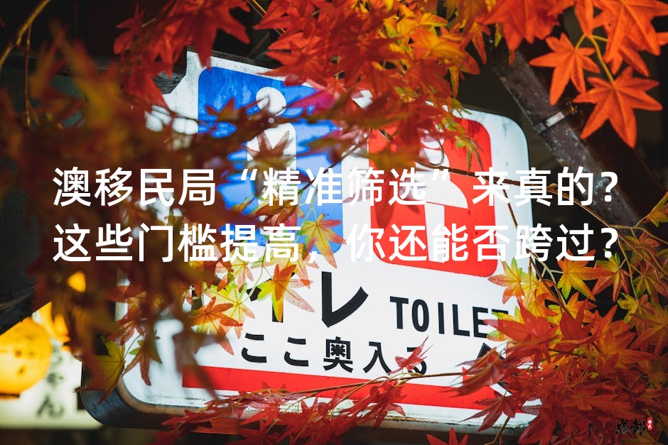澳移民局“精准筛选”来真的？这些门槛提高，你还能否跨过？