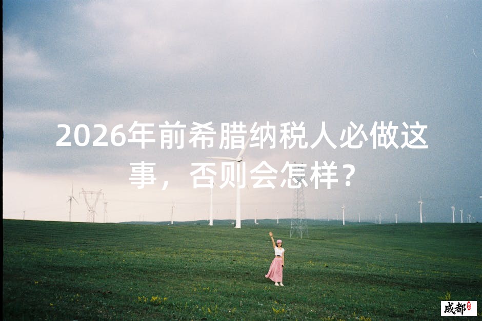 2026年前希腊纳税人必做这事，否则会怎样？