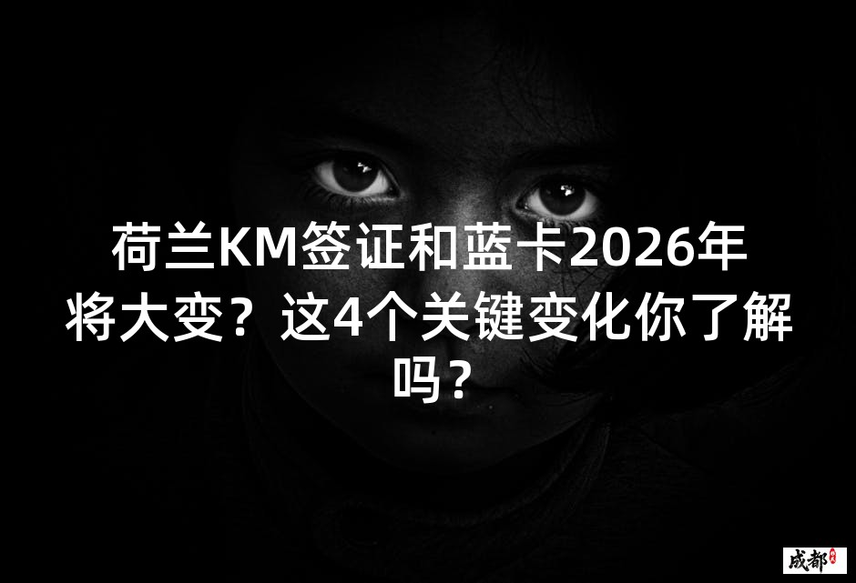 荷兰KM签证和蓝卡2026年将大变？这4个关键变化你了解吗？