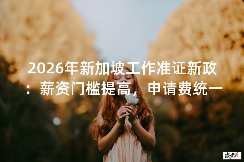 2026年新加坡工作准证新政：薪资门槛提高，申请费统一